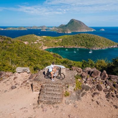 Visiter les saintes en velo